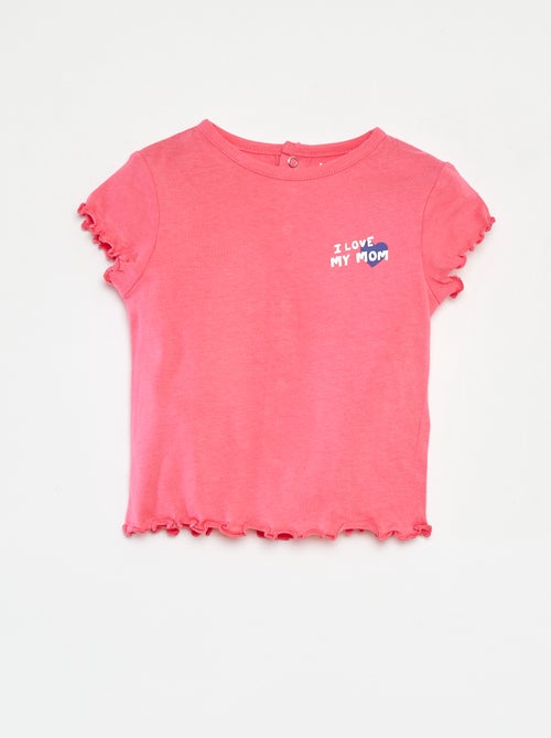 T-shirt met korte mouwen 'Moederdag' - Kiabi