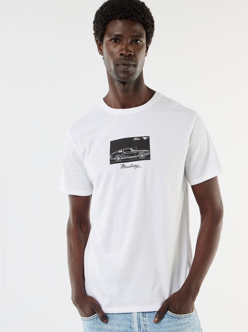 T-shirt met korte mouwen 'Mustang' - Kiabi