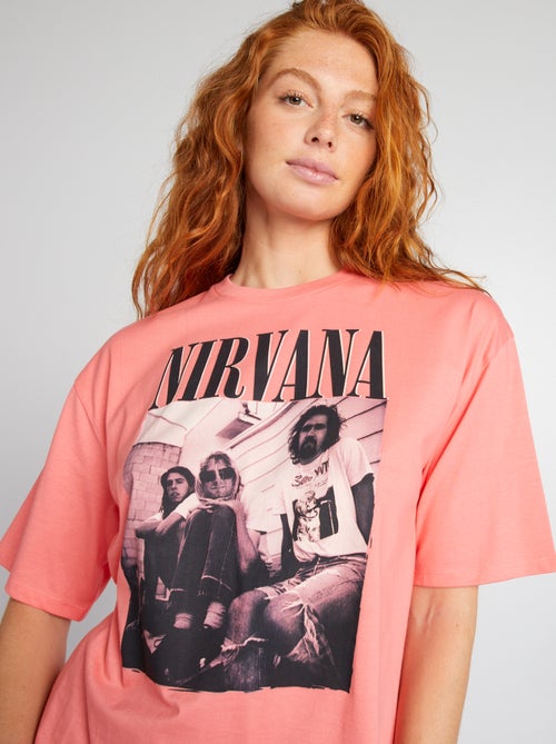 T-shirt met korte mouwen 'Nirvana' - Kiabi