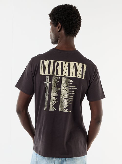 T-shirt met korte mouwen 'Nirvana' - Kiabi