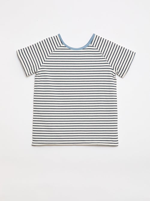 T-shirt met korte mouwen, omkeerbaar en zonder vaste draagrichting - Kiabi