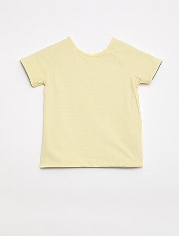 T-shirt met korte mouwen, omkeerbaar en zonder vaste draagrichting