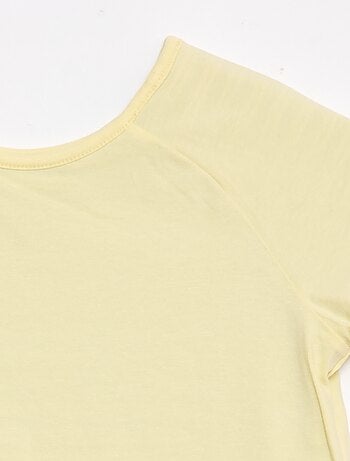 T-shirt met korte mouwen, omkeerbaar en zonder vaste draagrichting