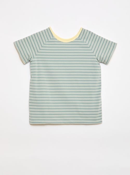 T-shirt met korte mouwen, omkeerbaar en zonder vaste draagrichting - Kiabi