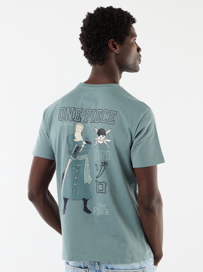 T-shirt met korte mouwen 'One Piece' Blauw - Kiabi