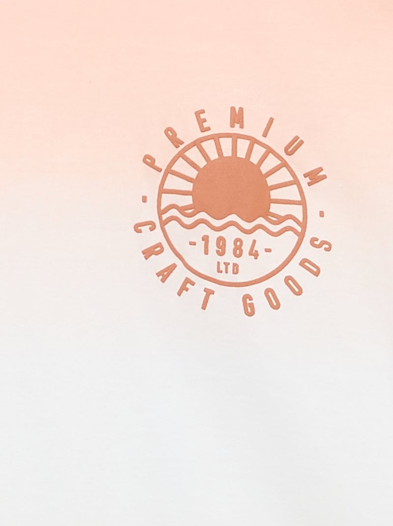 T-shirt met korte mouwen Oranje - Kiabi