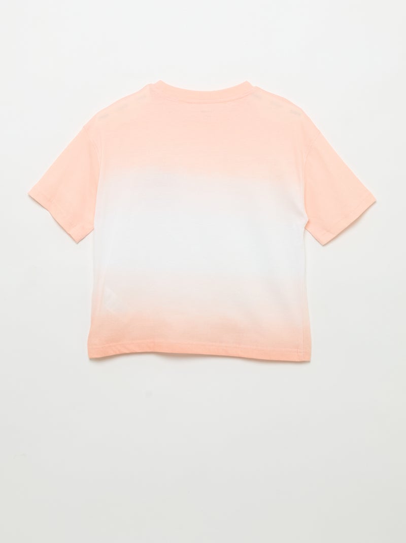 T-shirt met korte mouwen Oranje - Kiabi