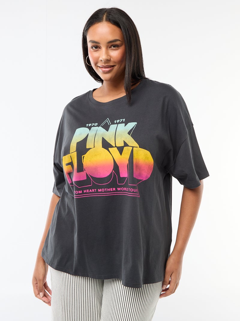 T-shirt met korte mouwen 'Pink Floyd' Zwart - Kiabi
