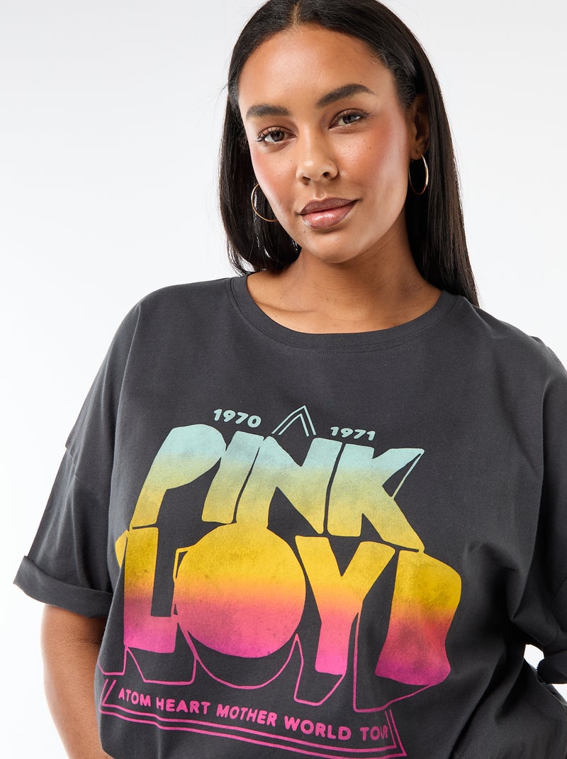 T-shirt met korte mouwen 'Pink Floyd' Zwart - Kiabi