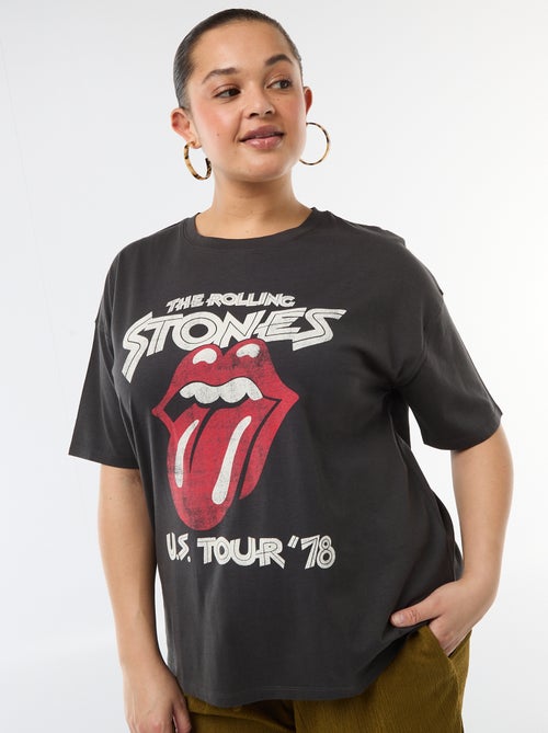 T-shirt met korte mouwen 'Rolling Stones' - Kiabi