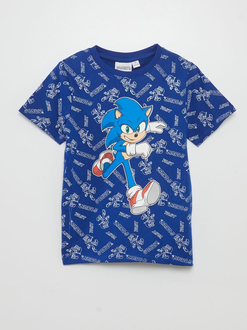 T-shirt met korte mouwen 'Sonic' BLAUW - Kiabi