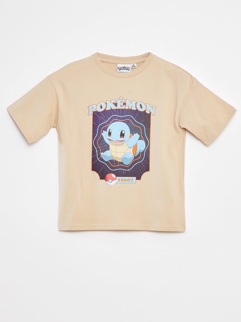 T-shirt met korte mouwen 'Squirtle' BIEGE - Kiabi