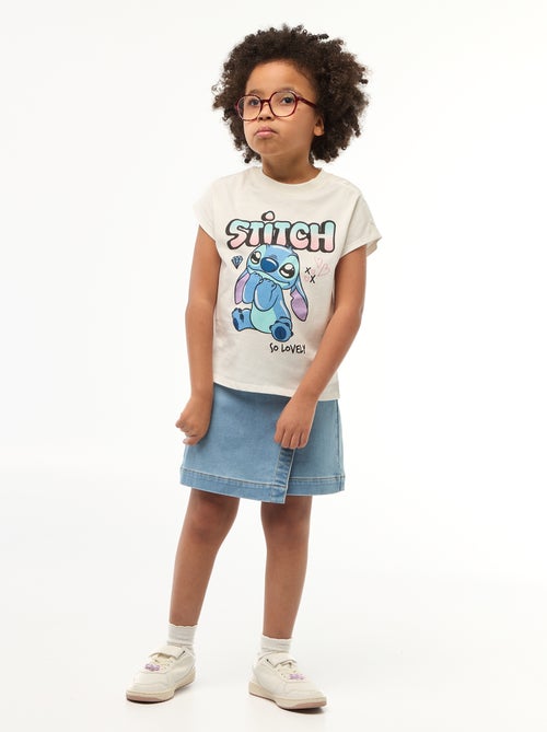 T-shirt met korte mouwen 'Stitch' - Gemakkelijk aan te trekken collectie - Kiabi
