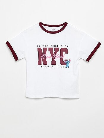 T-shirt met korte mouwen 'Stitch'