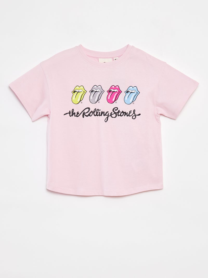 T-shirt met korte mouwen 'The Rolling Stones' ROSE - Kiabi