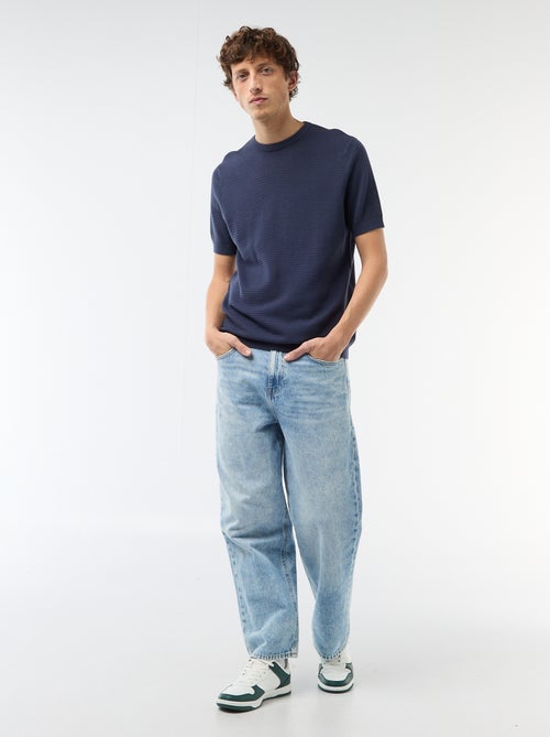 T-shirt met korte mouwen van fantasie materiaal - Kiabi