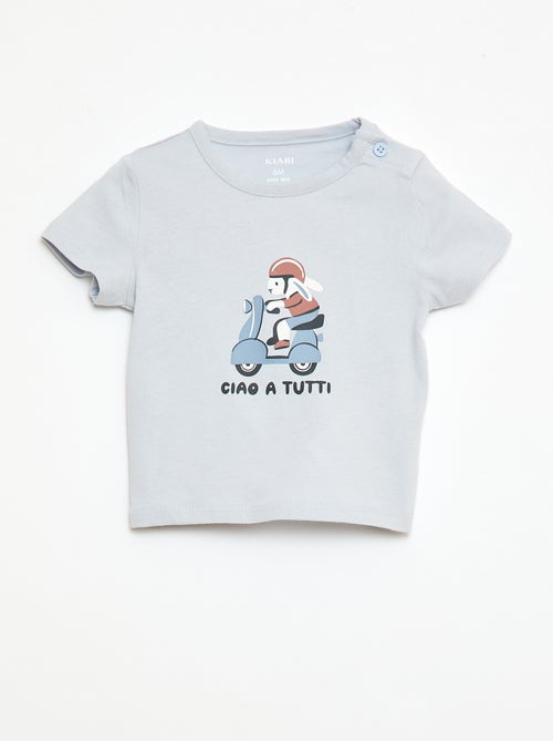 T-shirt met korte mouwen van jerseytricot - Kiabi