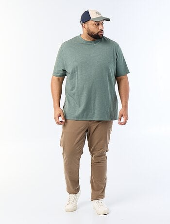 T-shirt met korte mouwen van jerseytricot met fantasiepatroon