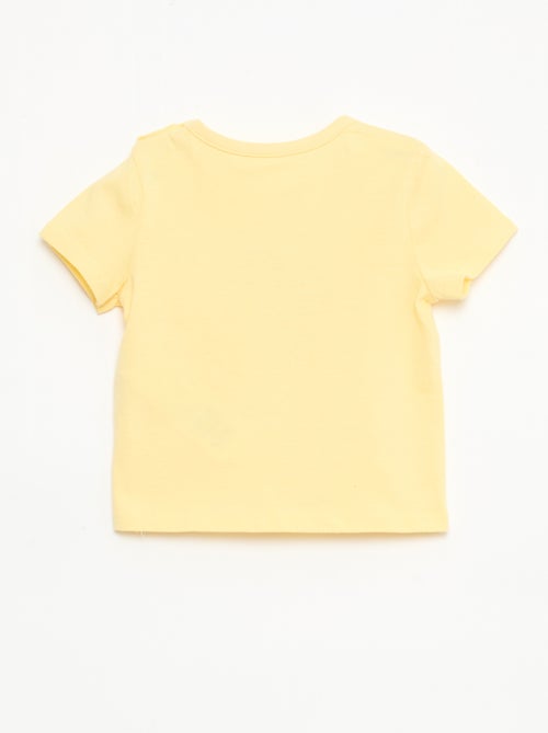 T-shirt met korte mouwen van katoenen jerseytricot - Kiabi