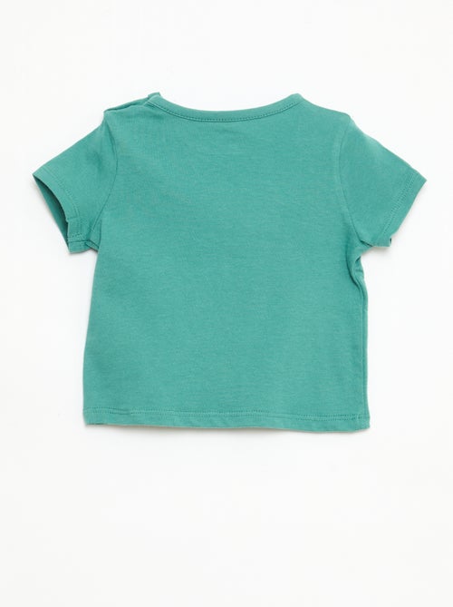 T-shirt met korte mouwen van katoenen jerseytricot - Kiabi