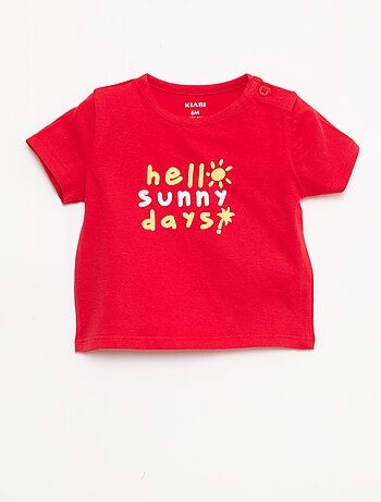 T-shirt met korte mouwen van katoenen jerseytricot