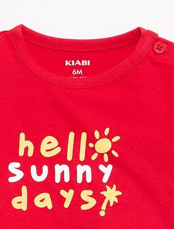T-shirt met korte mouwen van katoenen jerseytricot
