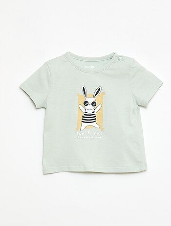 T-shirt met korte mouwen van katoenjersey