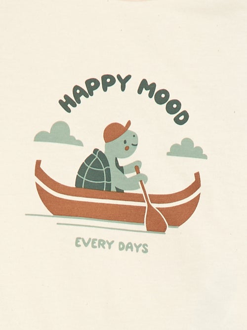 T-shirt met korte mouwen van katoenjerseytricot - Kiabi