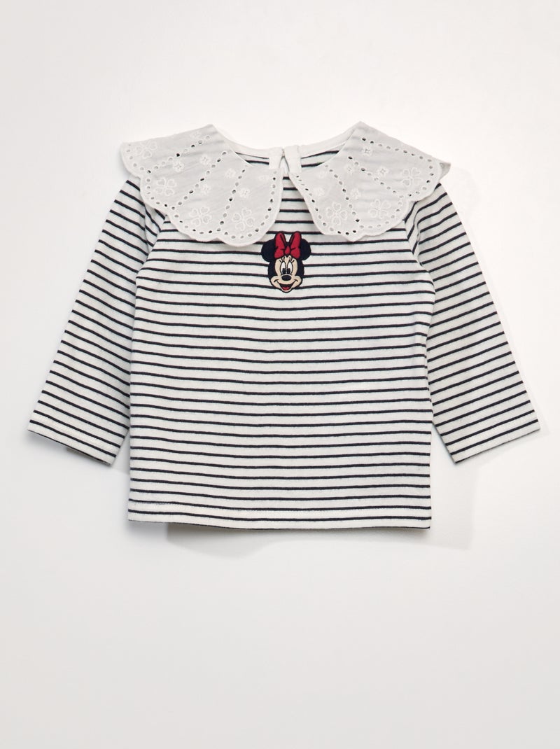T-shirt met kraagje 'Disney' WIT - Kiabi