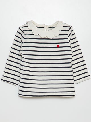 T-shirt met kraagje