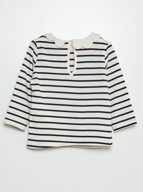 T-shirt met kraagje - Kiabi