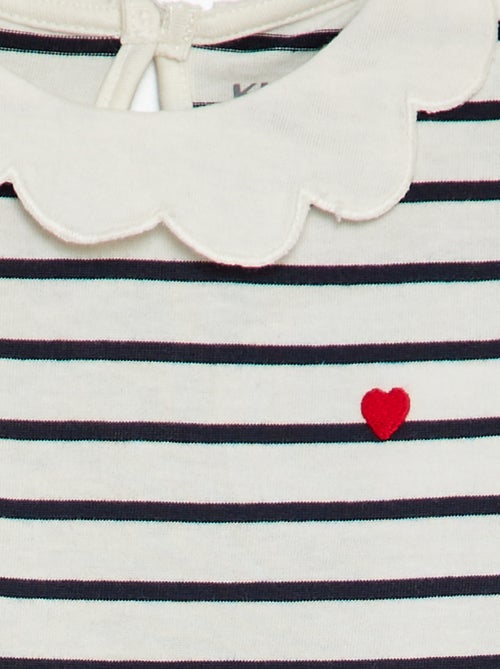 T-shirt met kraagje - Kiabi