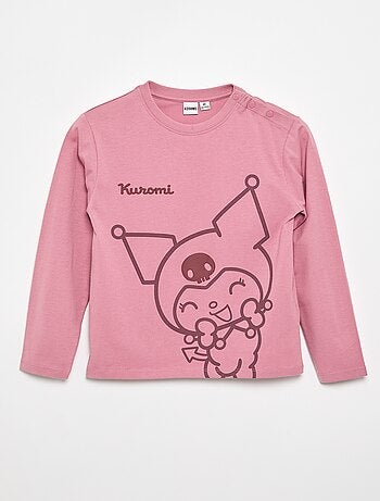 T-shirt met 'Kuromi'-print - gemakkelijk aan te trekken collectie