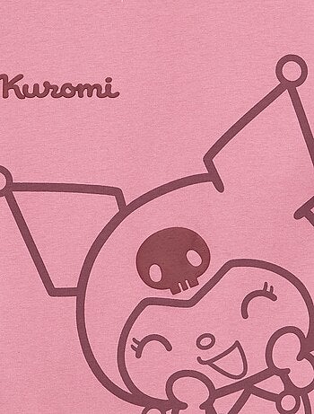 T-shirt met 'Kuromi'-print - gemakkelijk aan te trekken collectie