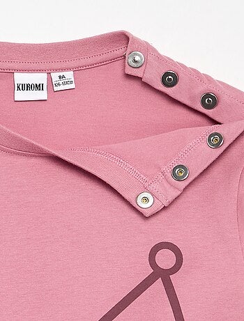 T-shirt met 'Kuromi'-print - gemakkelijk aan te trekken collectie