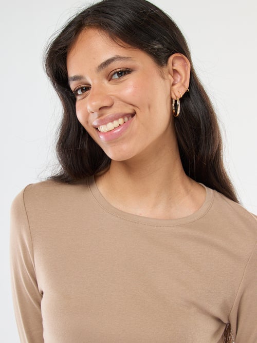 T-shirt met lange mouw - Kiabi