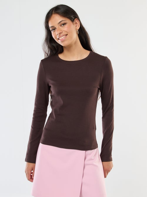 T-shirt met lange mouw - Kiabi