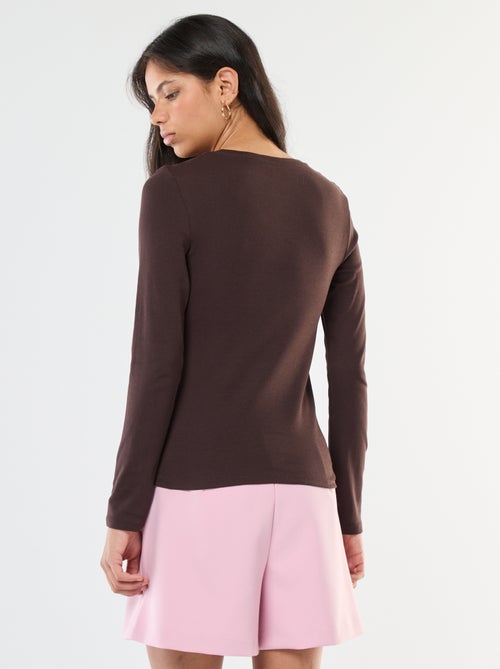 T-shirt met lange mouw - Kiabi