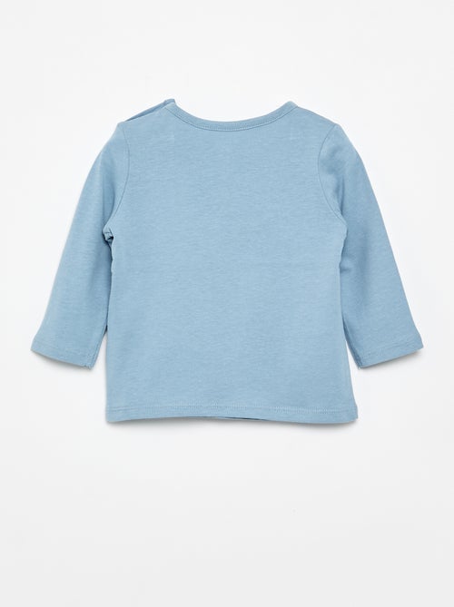 T-shirt met lange mouw en applicatie - Kiabi T-shirt met lange mouw en applicatie - Kiabi