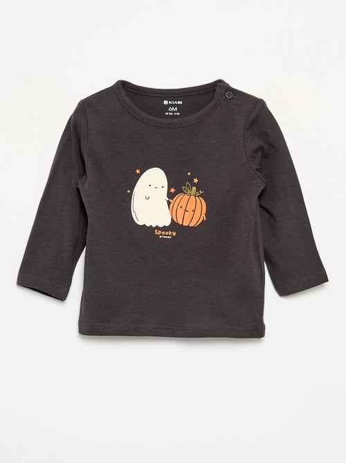 T-shirt met lange mouw en applicatie - Kiabi T-shirt met lange mouw en applicatie - Kiabi