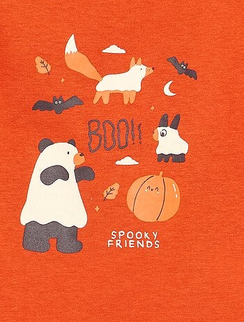 T-shirt met lange mouw en applicatie