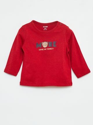 T-shirt met lange mouw en applicatie