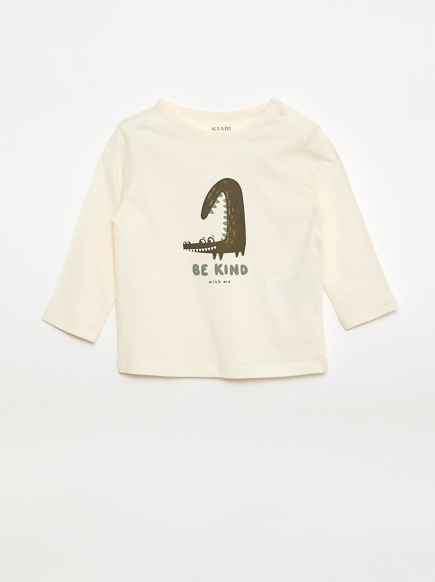 T-shirt met lange mouw en applicatie