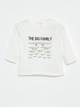 T-shirt met lange mouw en applicatie
