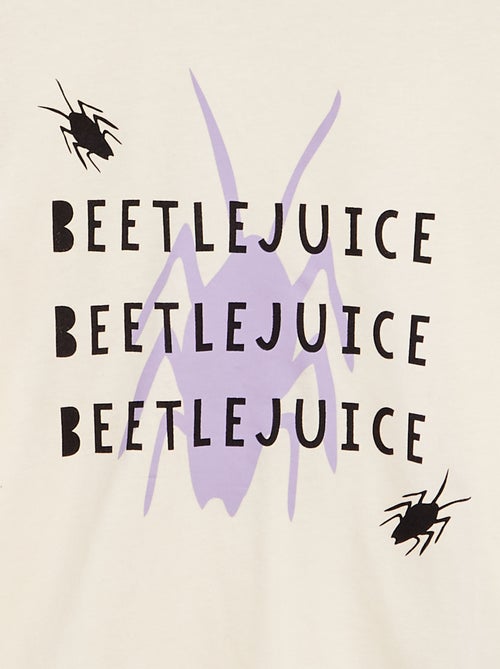 T-shirt met lange mouw en Beetlejuice-print - Kiabi