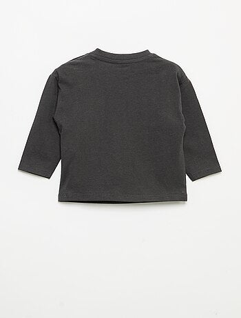 T-shirt met lange mouw en borstzakje