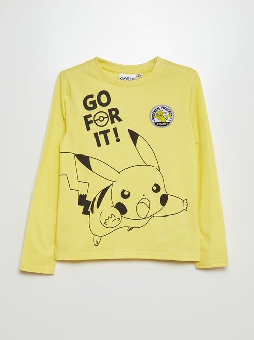 T-shirt met lange mouw en Pokémon-print - Kiabi