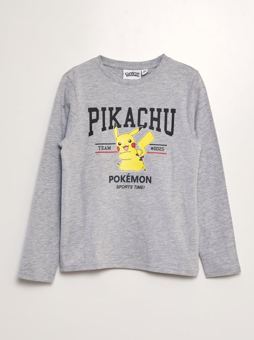 T-shirt met lange mouw en Pokémon-print - Kiabi