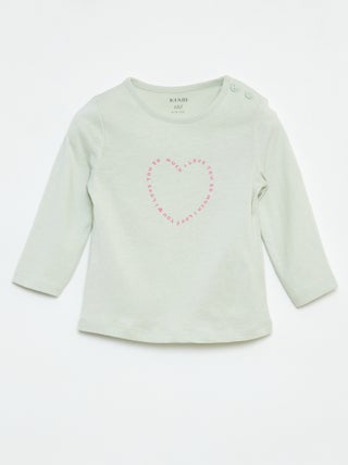 T-shirt met lange mouw en print