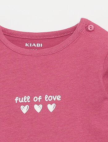 T-shirt met lange mouw en print